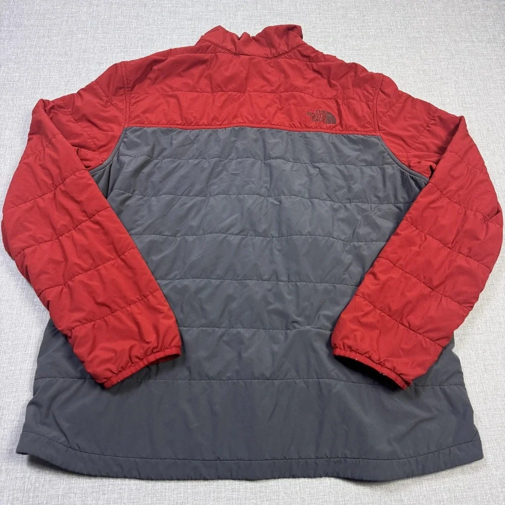 The North Face Jacket Mens‎ XL Red Puffer Insulated Quilted Short Zip Pockets